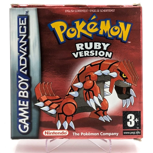 Pokemon Ruby Version - Original Æske - GameBoy Advance spil (A Grade) (Genbrug)